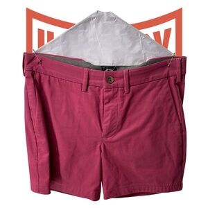 Express Men's Vibrant Pink Flat Front Shorts